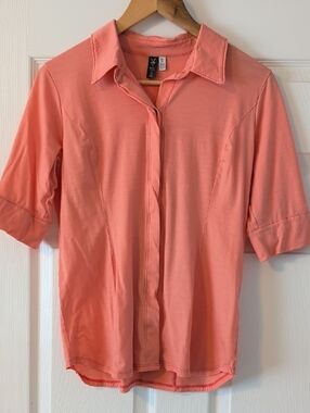 ibex Coral Short Sleeve Button-Up Shirt